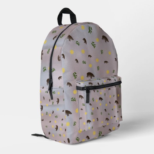 Gemusterter gedruckter Rucksack (Rückseitige Ecke links)