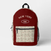 Gemusterter gedruckter Rucksack (Vorderseite)