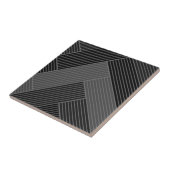 Gemusterter Grauknochen Fliese (Seite)