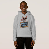 gemusterter Hund Hoodie (Vorne ganz)