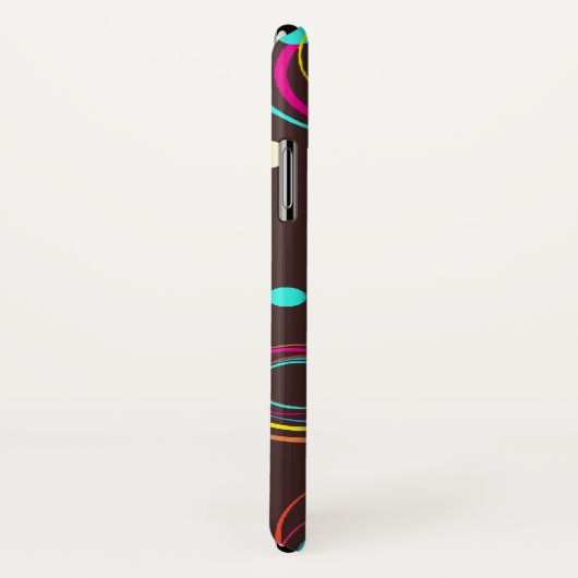 Gemusterter Mehrfachtelefonfall in Funkkreisen Case-Mate iPhone Hülle (Hinten/Rechts)