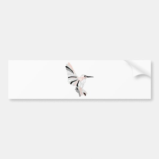Gemusterter moderner Vogel Autoaufkleber (Vorne)