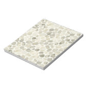 Gemusterter neutraler Wasserfarben-Pebble Notizblock (Rotiert)