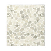 Gemusterter neutraler Wasserfarben-Pebble Notizblock (Vorderseite)