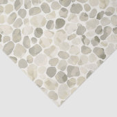 Gemusterter neutraler Wasserfarben-Pebble Seidenpapier (Detail)
