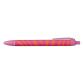 Gemusterter Pen, rosa und orange Kugelschreiber (Oberseite)