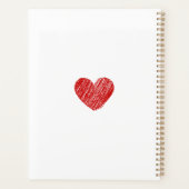 Gemusterter Planer des Roten Herzens (Rückseite)