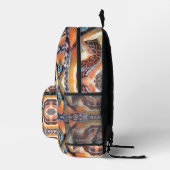 Gemusterter Python-Rucksack Bedruckter Rucksack (Rechts)