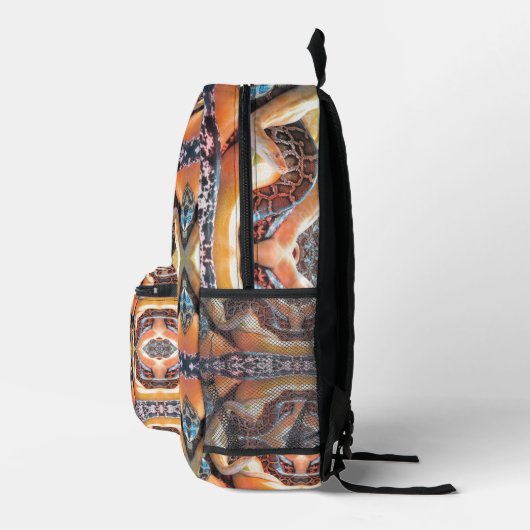 Gemusterter Python-Rucksack Bedruckter Rucksack (Rechts)