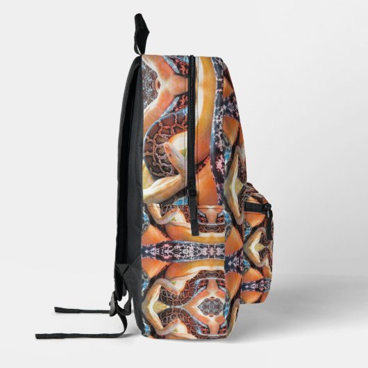Gemusterter Python-Rucksack Bedruckter Rucksack (Links)