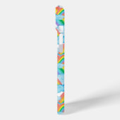 Gemusterter Regenbogen Case-Mate iPhone Hülle (Rückseite / Links)