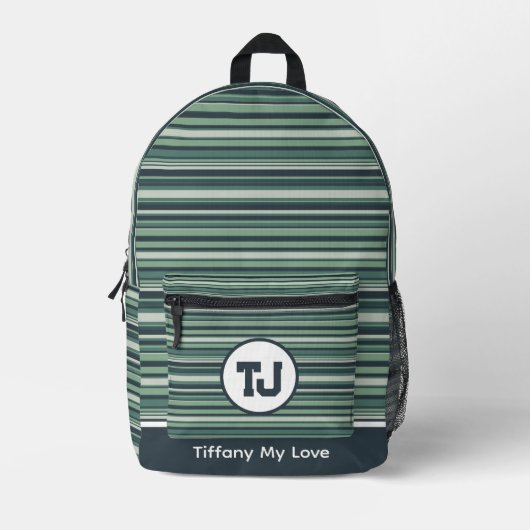 Gemusterter Rucksack für Studierende (Vorderseite)