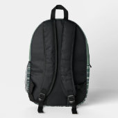 Gemusterter Rucksack für Studierende (Rückseite)