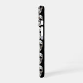 Gemusterter Schädel iPhone 16 Hülle (Linke Seite)