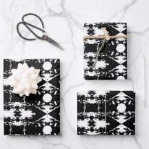 Gemusterter schwarzer Thumbprint-Cookie-Tree