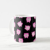 Gemusterter Schweinebusskasten Kaffeetasse (Vorderseite Links)