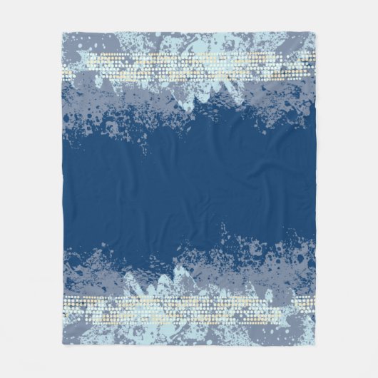 Gemusterter Seeblick Fleecedecke (Vorderseite)