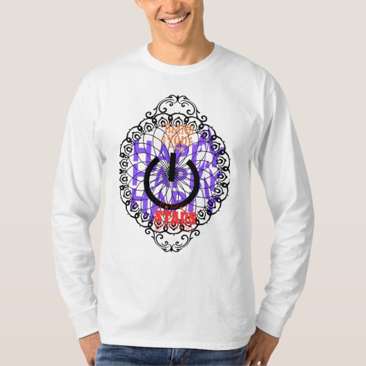 gemusterter Sweatshirt-Designer T-Shirt (Vorderseite)