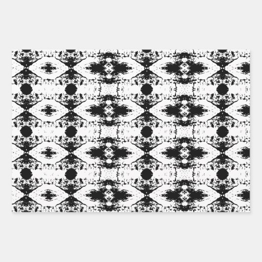 Gemusterter Thumbprint Cookie Tree Bark Geschenkpapier Set (Vorderseite)