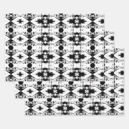 Gemusterter Thumbprint Cookie Tree Bark Geschenkpapier Set