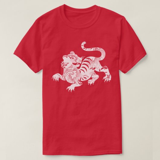 Gemusterter Tiger-T - Shirt (Design vorne)