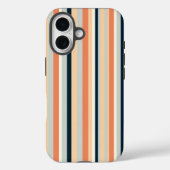Gemusterter vertikaler Streifen Case-Mate iPhone Hülle (Rückseite)