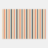 Gemusterter vertikaler Streifen Geschenkpapier Set (Vorderseite)