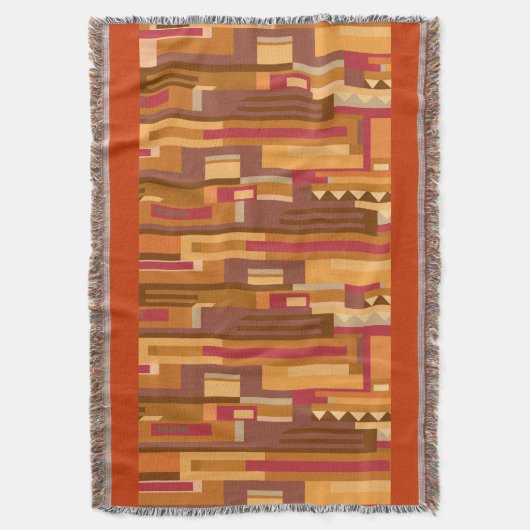 Gemusterter, warmer Musterwurf Decke (Vorderseite Vertikal)