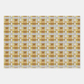 gemusterter wiederholender Eintrag Geschenkpapier Set (Vorderseite 3)