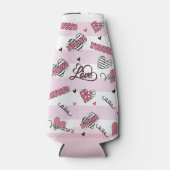 Gemusterter XOXO Valentinstag Flaschenkühler (Vorderseite)