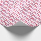 Gemusterter XOXO Valentinstag Geschenkpapier (Ecke)