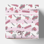 Gemusterter XOXO Valentinstag Geschenkschachtel (Oben)