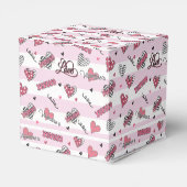 Gemusterter XOXO Valentinstag Geschenkschachtel (Rückseite)