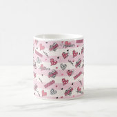 Gemusterter XOXO Valentinstag Kaffeetasse (Mittel)