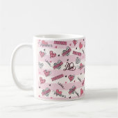 Gemusterter XOXO Valentinstag Kaffeetasse (Links)