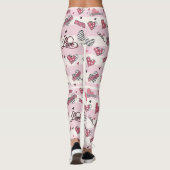 Gemusterter XOXO Valentinstag Leggings (Rückseite)
