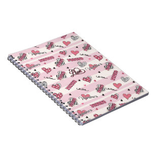 Gemusterter XOXO Valentinstag Notizblock
