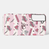Gemusterter XOXO Valentinstag Samsung Galaxy Hülle (Rückseite (Horizontal))