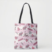 Gemusterter XOXO Valentinstag Tasche (Vorderseite)