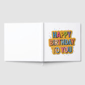 Gemustertes Alles Gute zum Geburtstag Gästebuch (Voll)