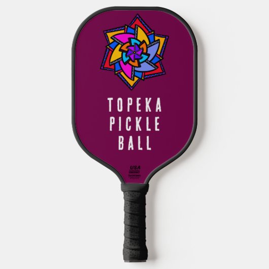 Gemustertes, anpassbares Pickleball-Paddel Pickleball Schläger (Vorderseite)
