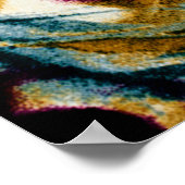 Gemustertes Batik-Gewebe, geeignet als Background- Poster (Ecke)