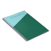 Gemustertes, benutzerdefinierbares NamensNotebook Notizblock (Rechte Seite)