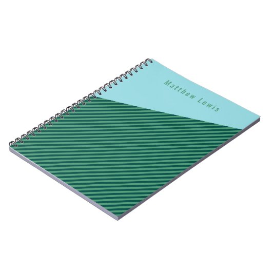 Gemustertes, benutzerdefinierbares NamensNotebook  Notizblock (Linke Seite)