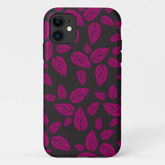 gemustertes Blätter Case-Mate iPhone Hülle (Rückseite)