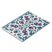 Gemustertes Blau und Rot Notizblock (Linke Seite)