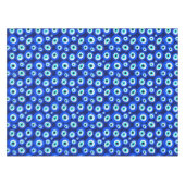 Gemustertes blaues Evil Lucky Charm Tischdecke (Vorderseite (Horizontal))