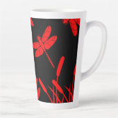 Gemustertes Dekor der Libellen Milchtasse (Rechts)