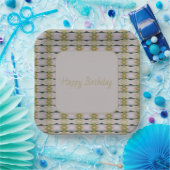 Gemustertes Dekordesign Pappteller (Party)