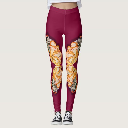 Gemustertes Design 4 Leggings (Vorderseite)